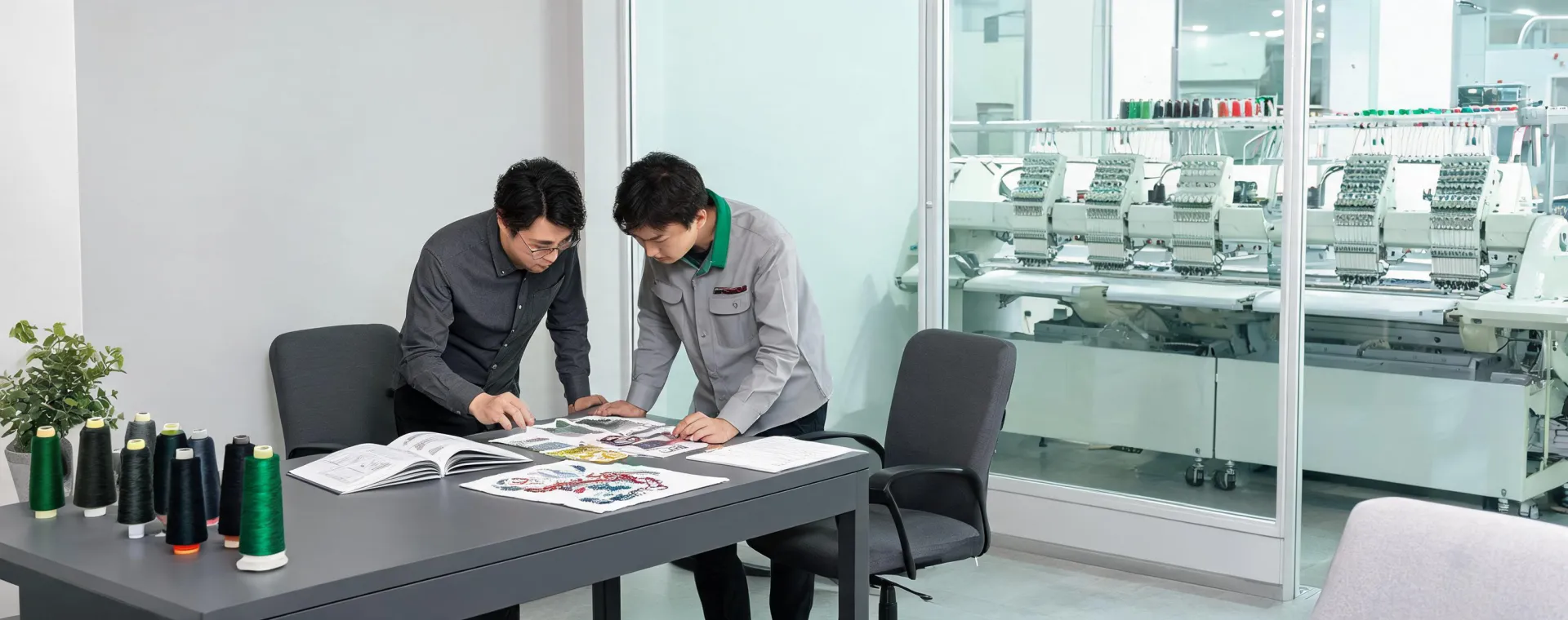Barudan embroidery workshop and support team