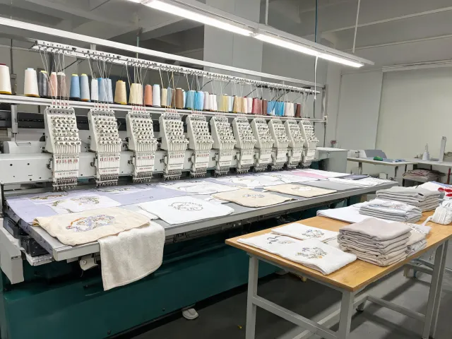 Home textile embroidery